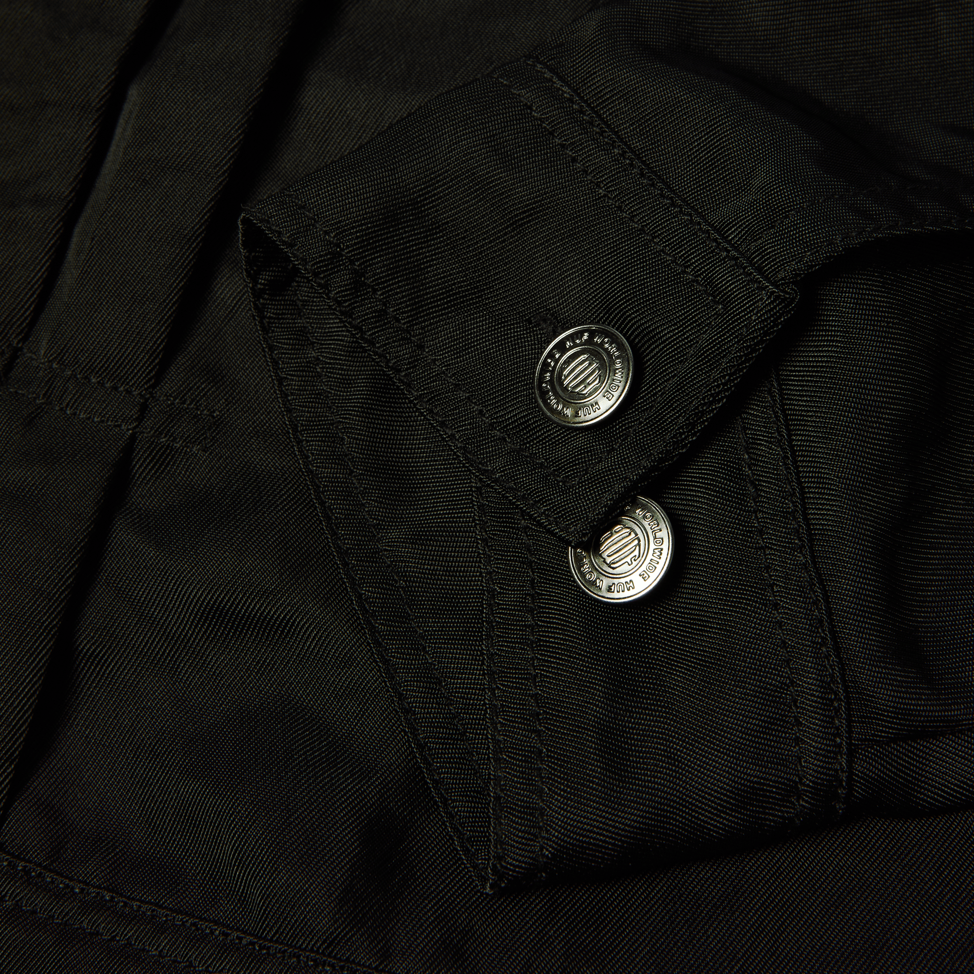 HUF x Thrasher Trucker Jacket - Black