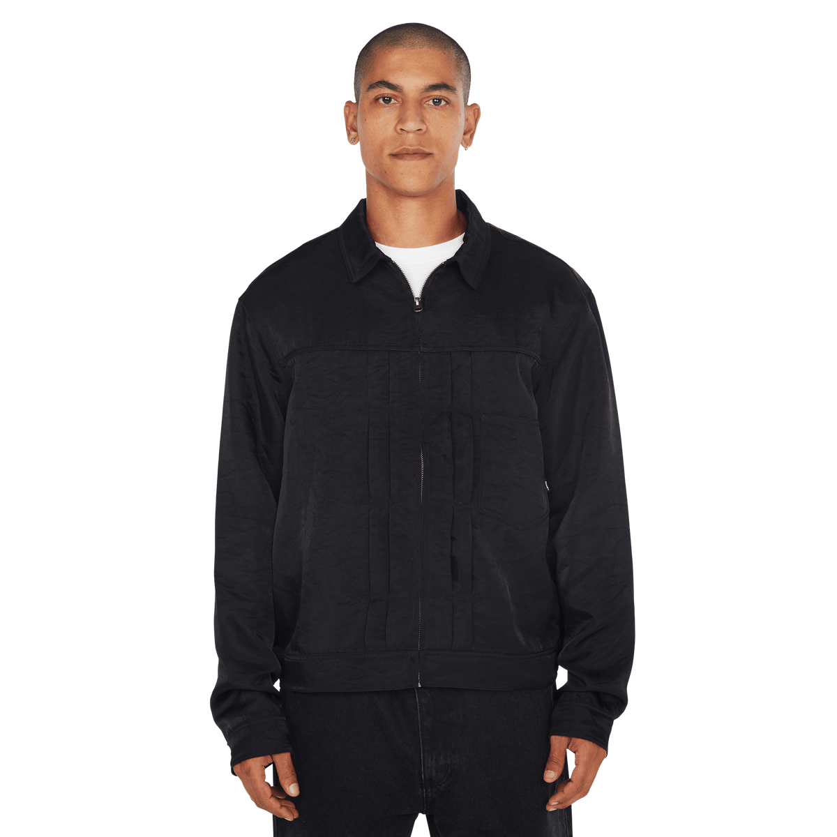 HUF x Thrasher Trucker Jacket - Black