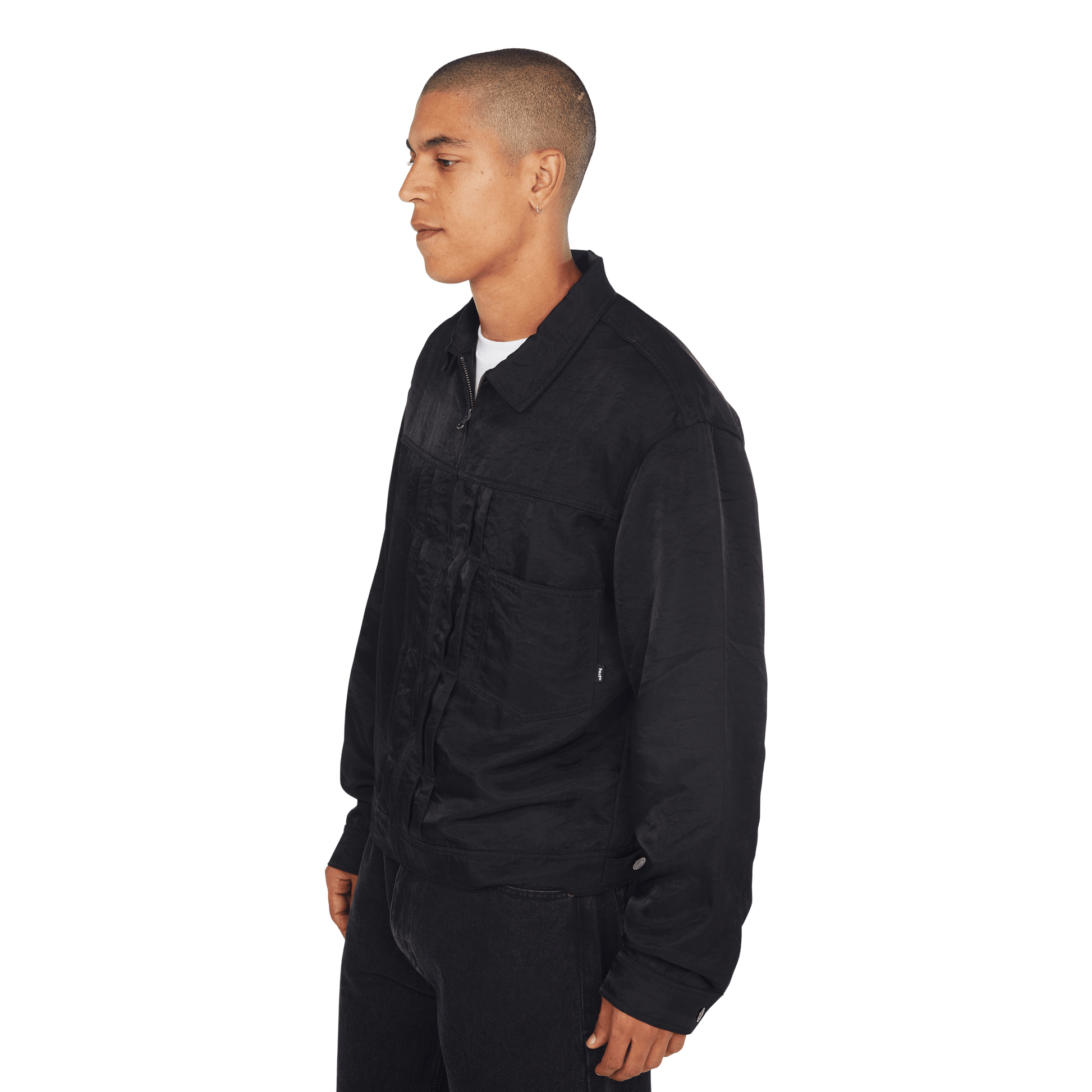 HUF x Thrasher Trucker Jacket - Black