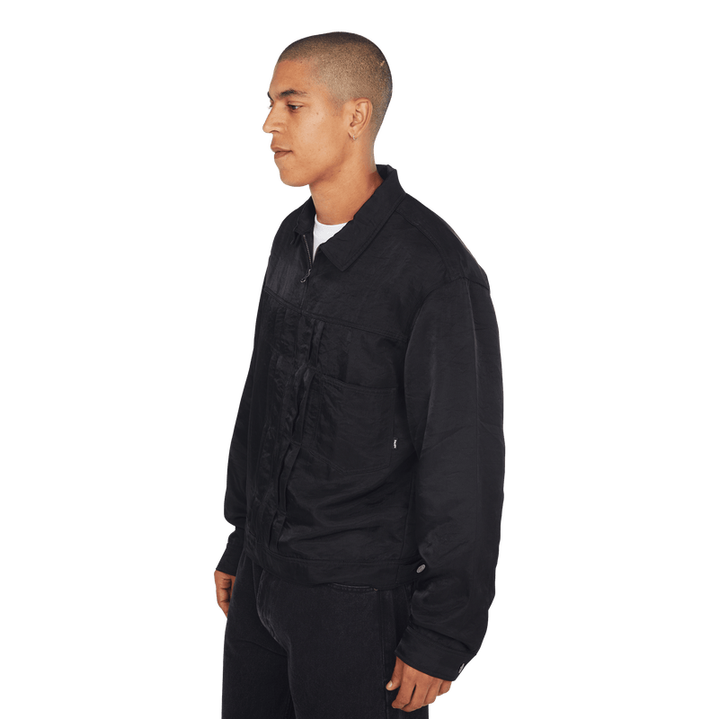 HUF x Thrasher Trucker Jacket - Black