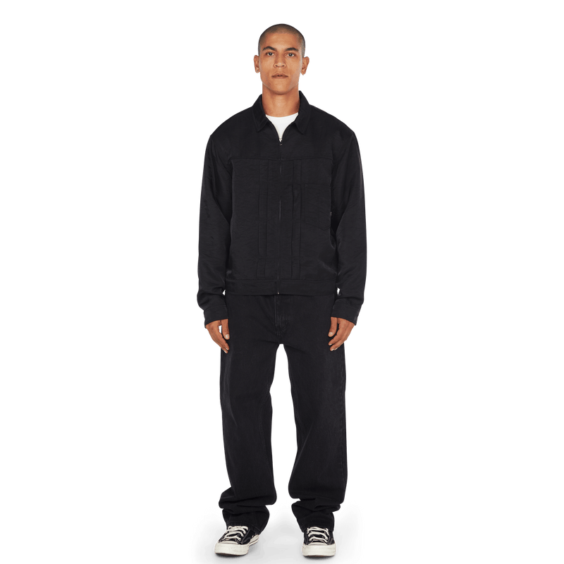 HUF x Thrasher Trucker Jacket - Black