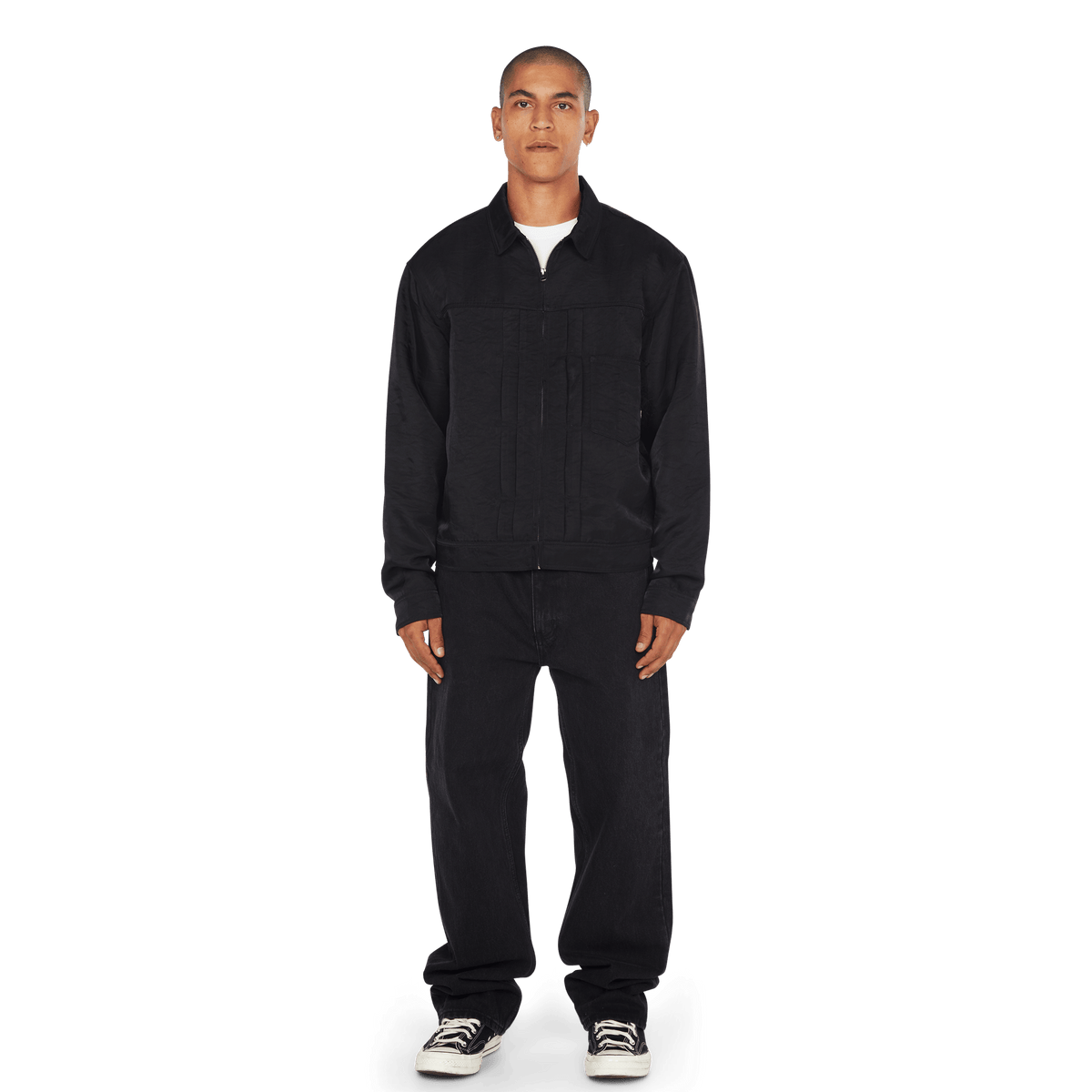 HUF x Thrasher Trucker Jacket - Black