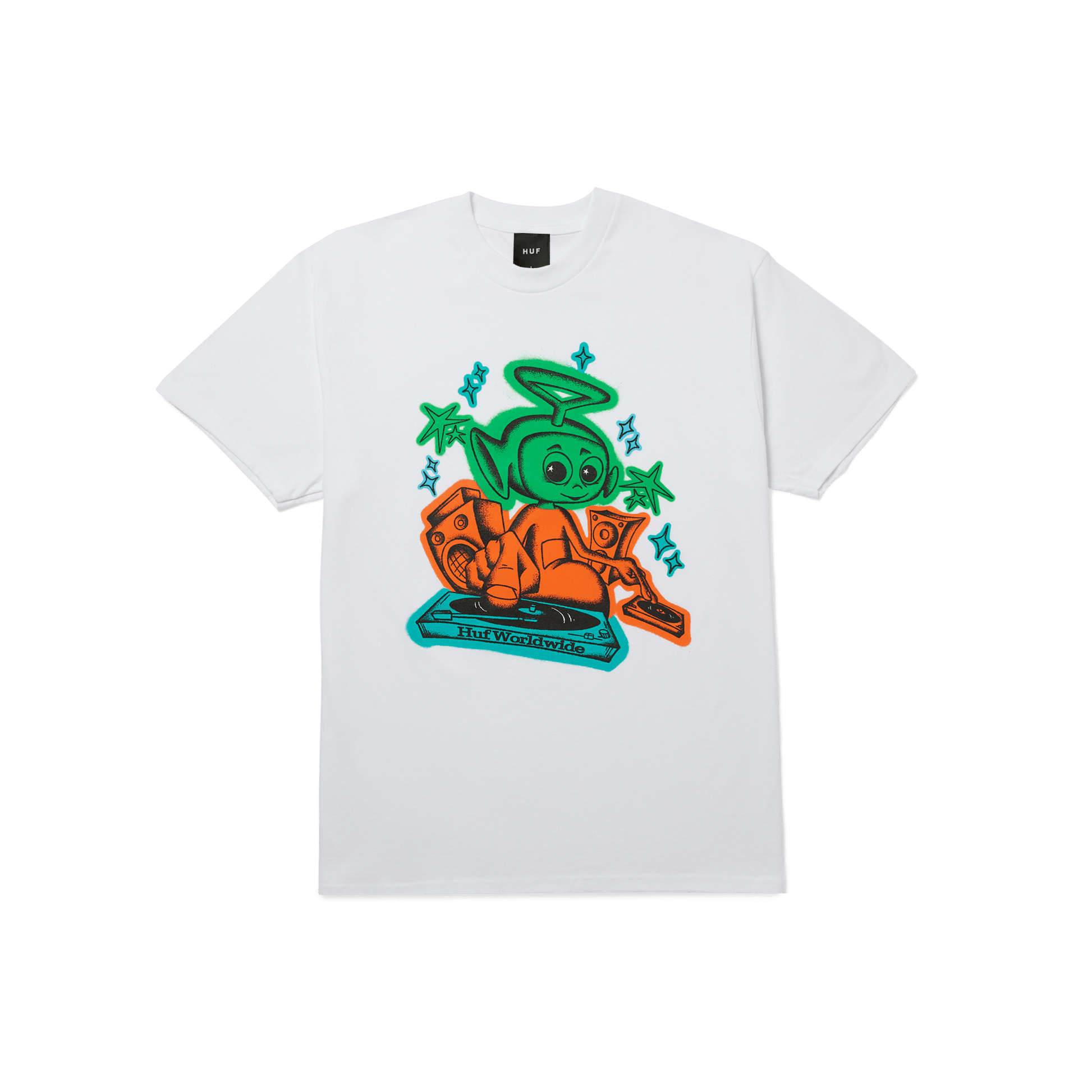Huf I Know The DJ T-Shirt White