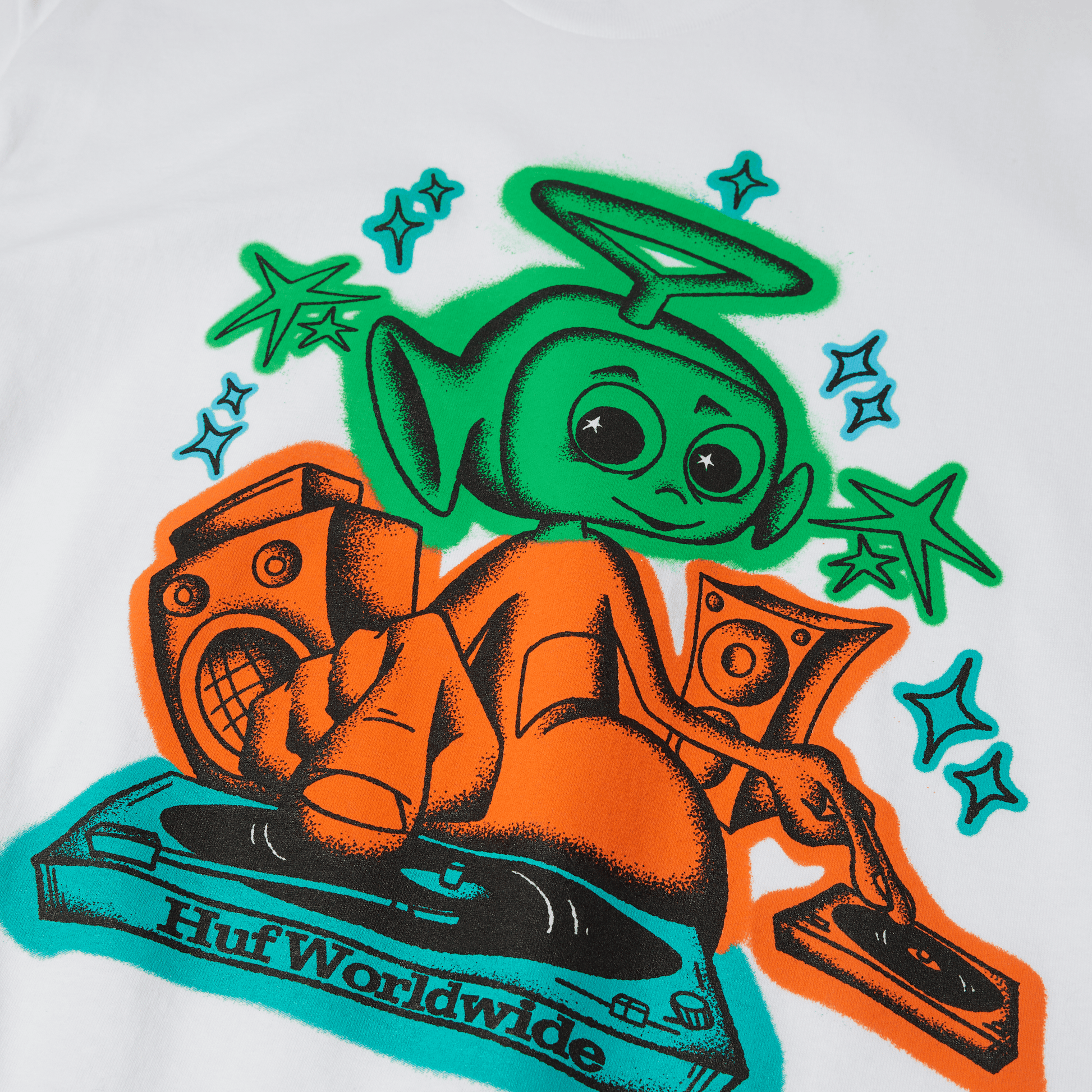 Huf I Know The DJ T-Shirt White