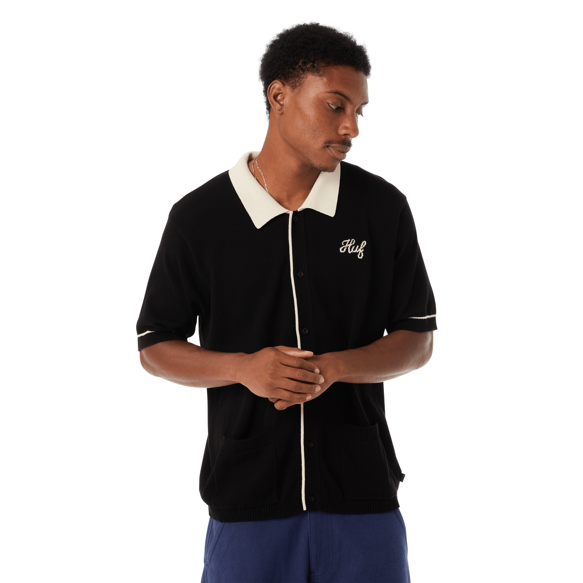 Huf Icarus Knit Top Black