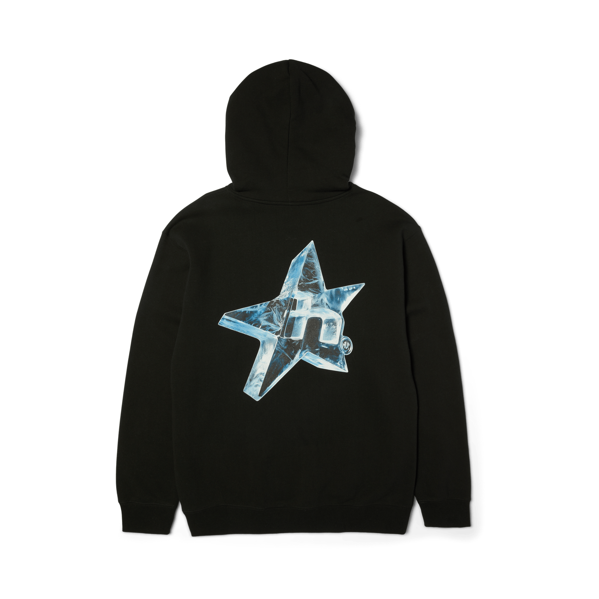 Huf Ice Star Pullover Hoodie Black