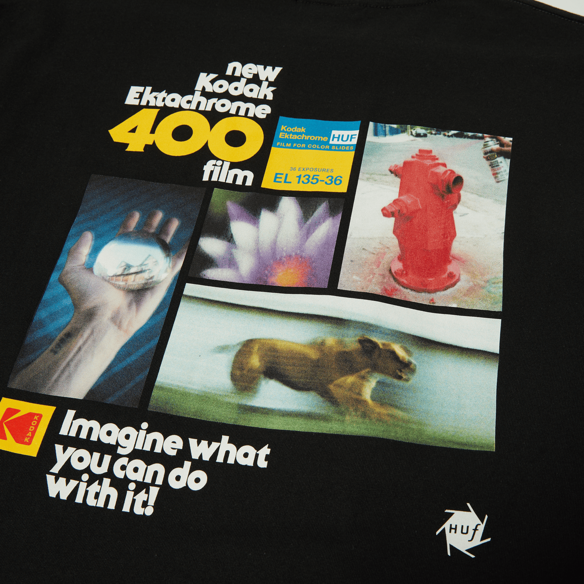 Huf x Kodak Imagine What T-Shirt Black