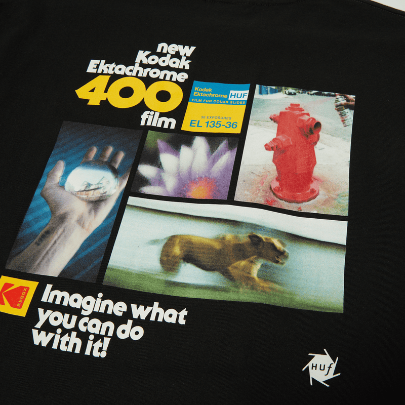 Huf x Kodak Imagine What T-Shirt Black