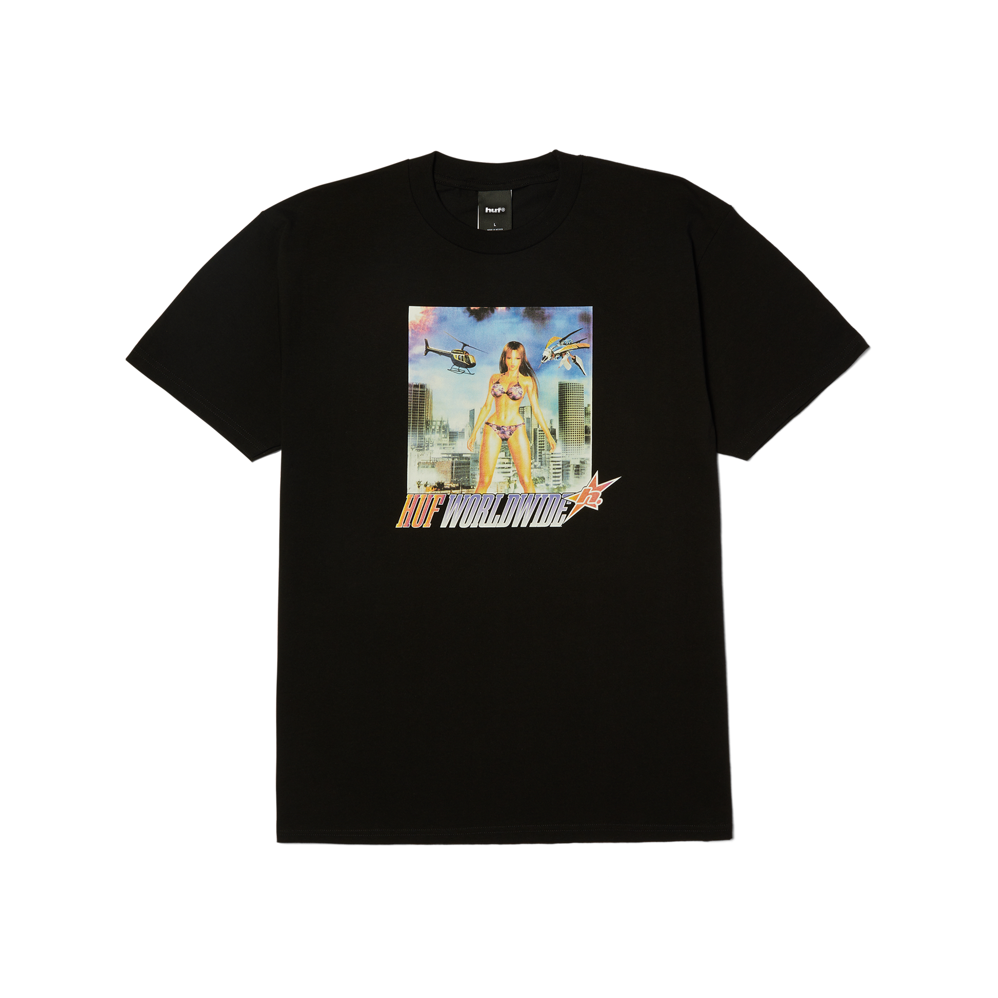 Huf In The Skies T-Shirt Black