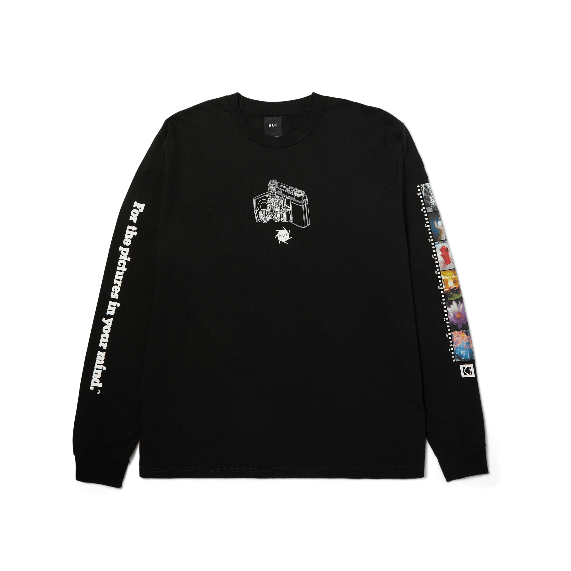 Huf x Kodak Inner Vision Long Sleeve T-Shirt Black