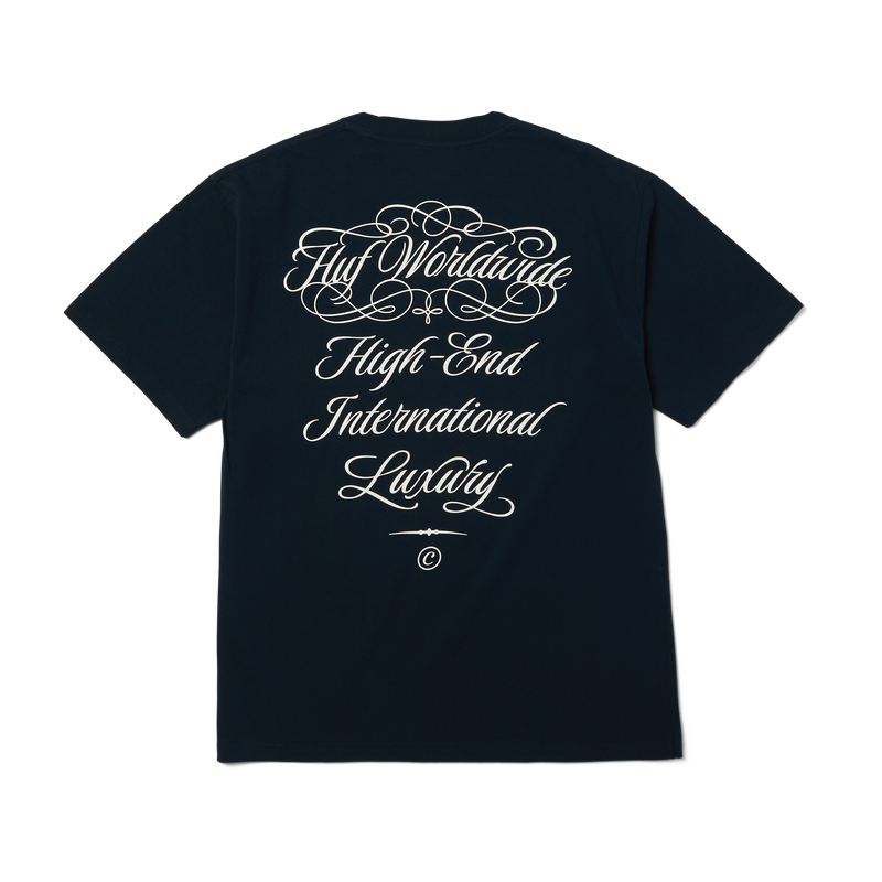 HUF International Luxury T-Shirt Navy