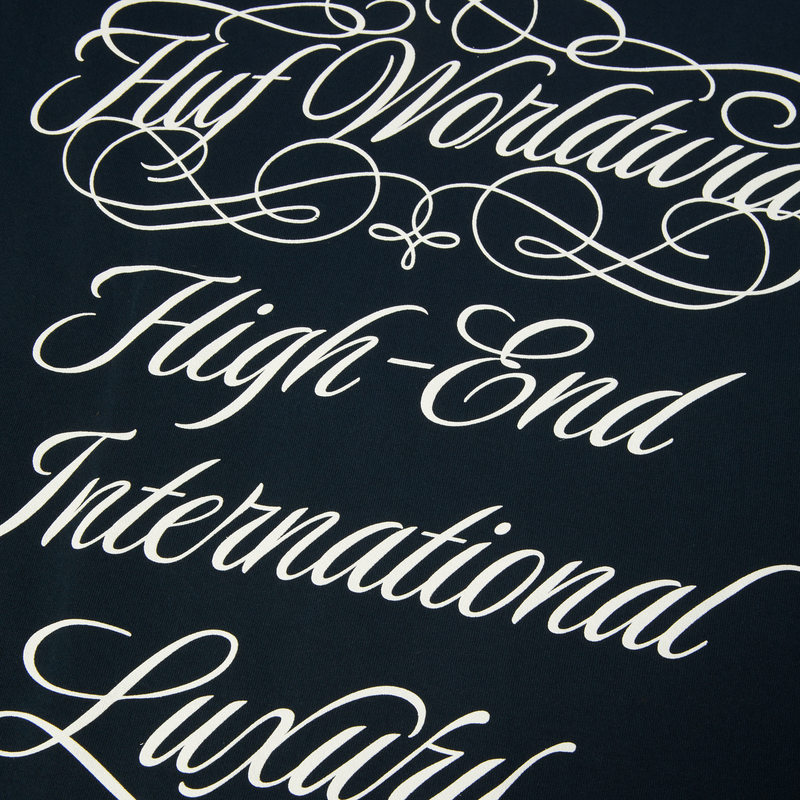 HUF International Luxury T-Shirt Navy
