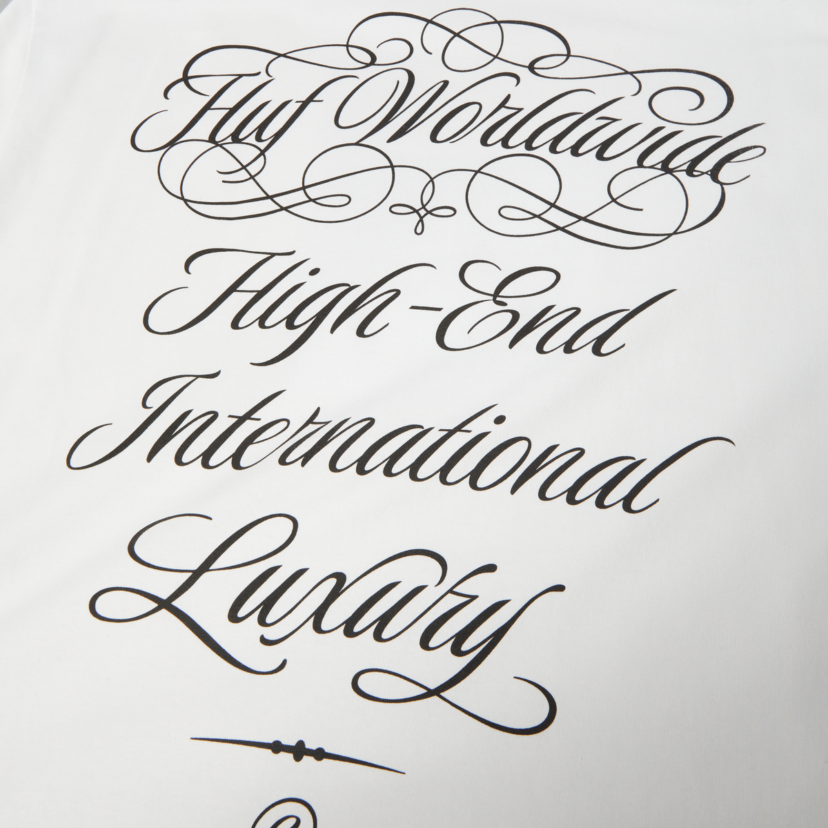 HUF International Luxury T-Shirt White