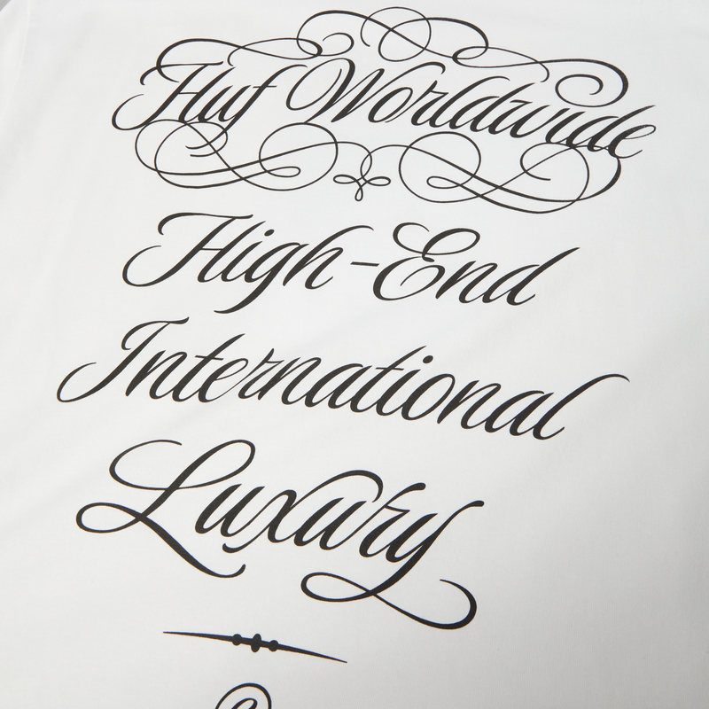 HUF International Luxury T-Shirt White