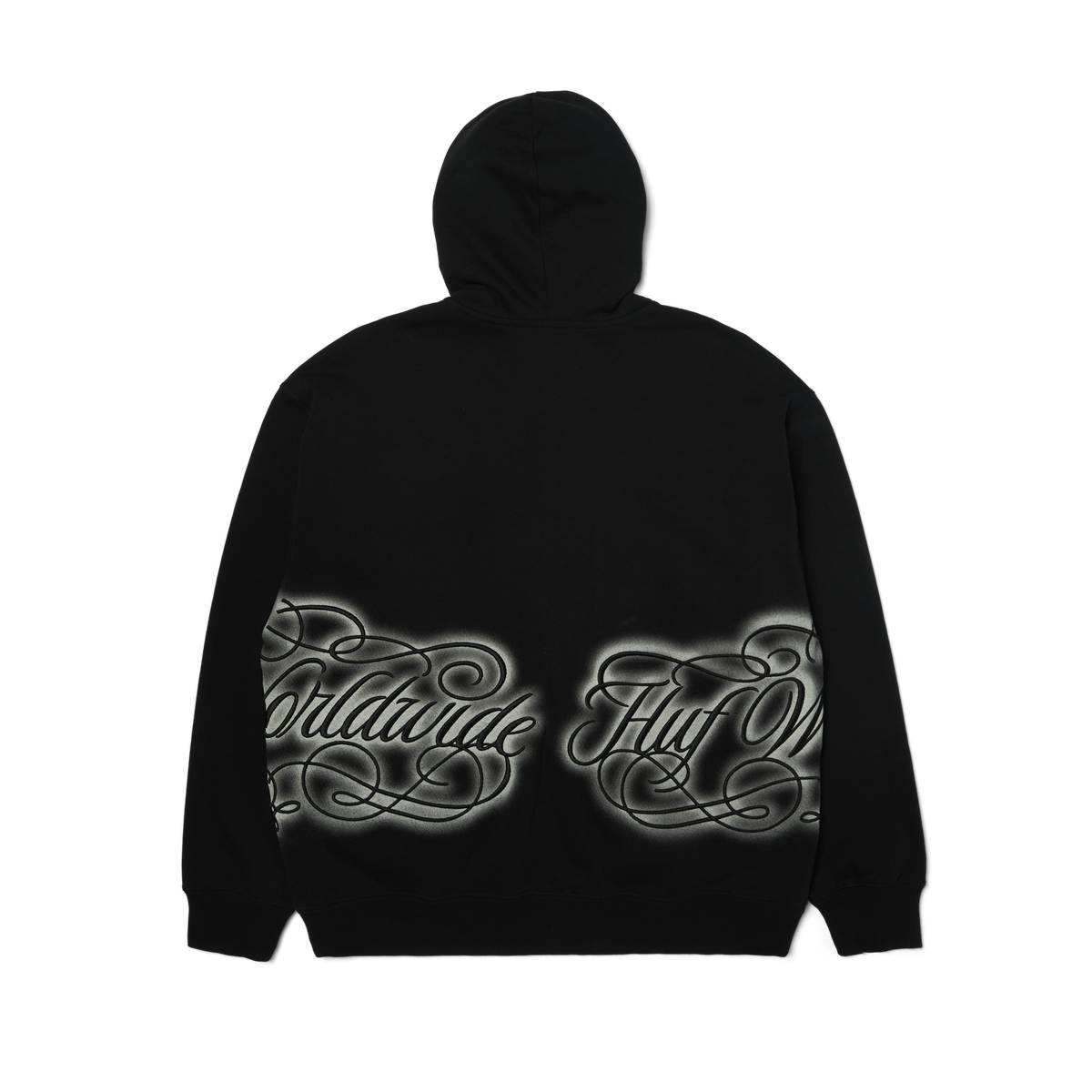 HUF International Luxury Full-Zip Hoodie Black