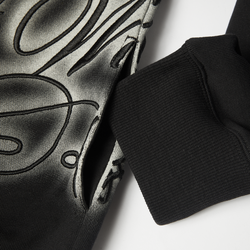 HUF International Luxury Full-Zip Hoodie Black