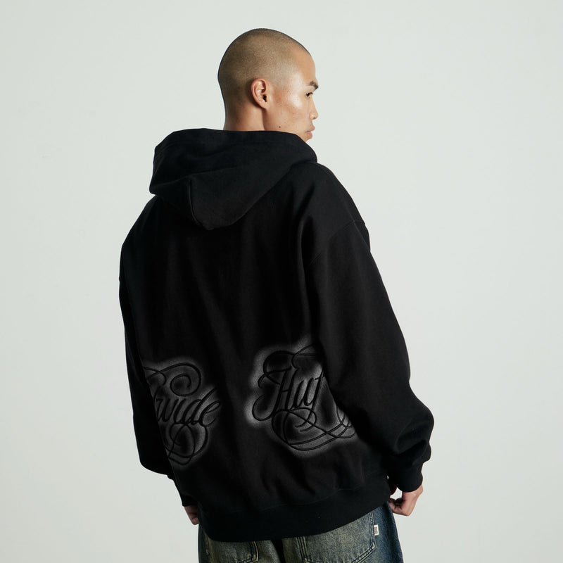 HUF International Luxury Full-Zip Hoodie Black