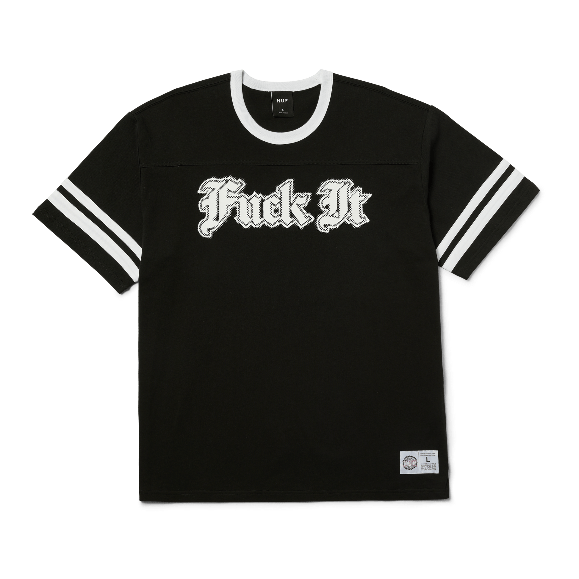 Huf Ives Football Shirt Black
