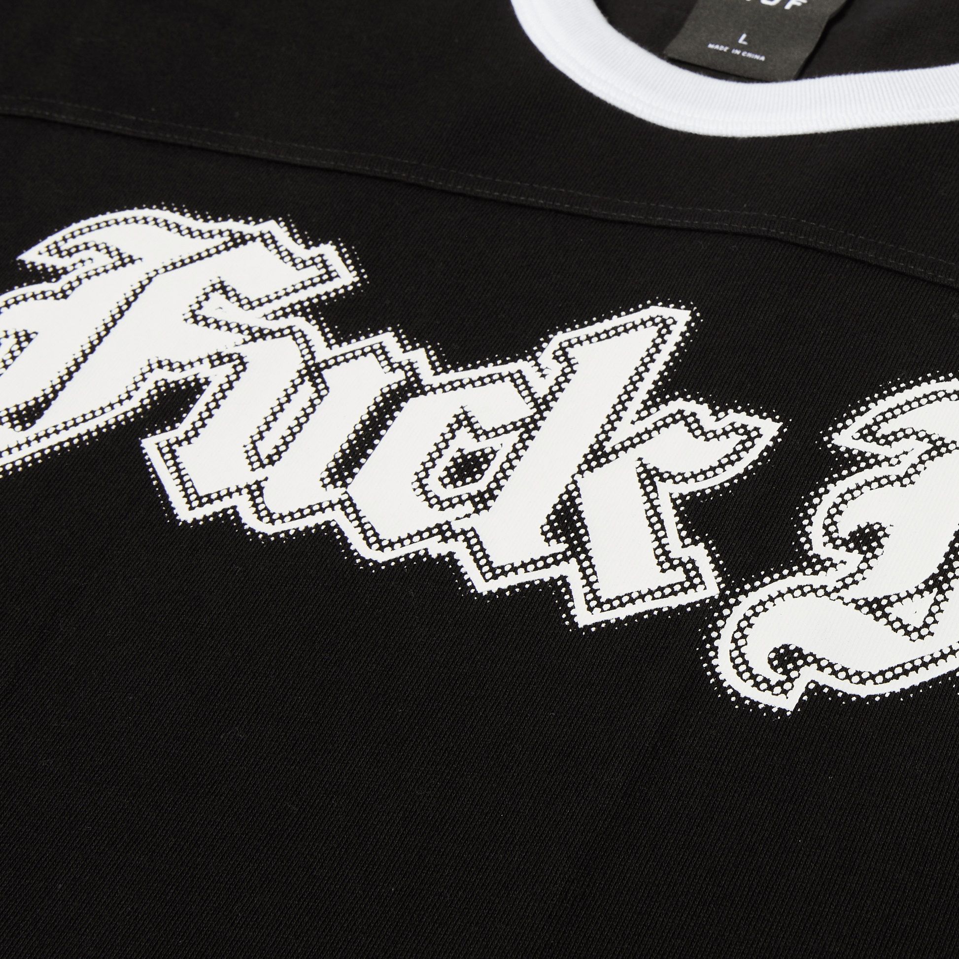 Huf Ives Football Shirt Black