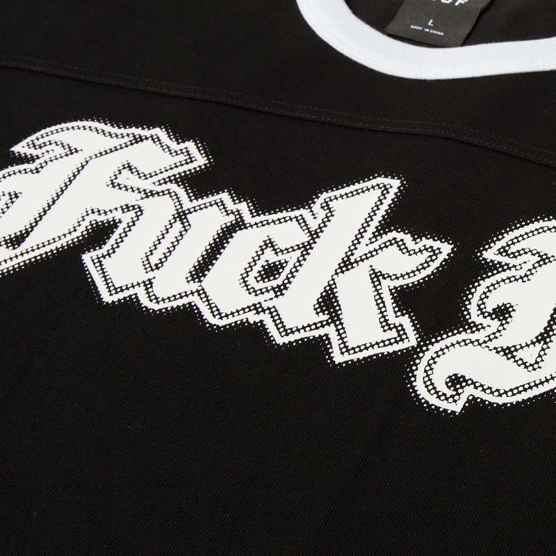 Huf Ives Football Shirt Black
