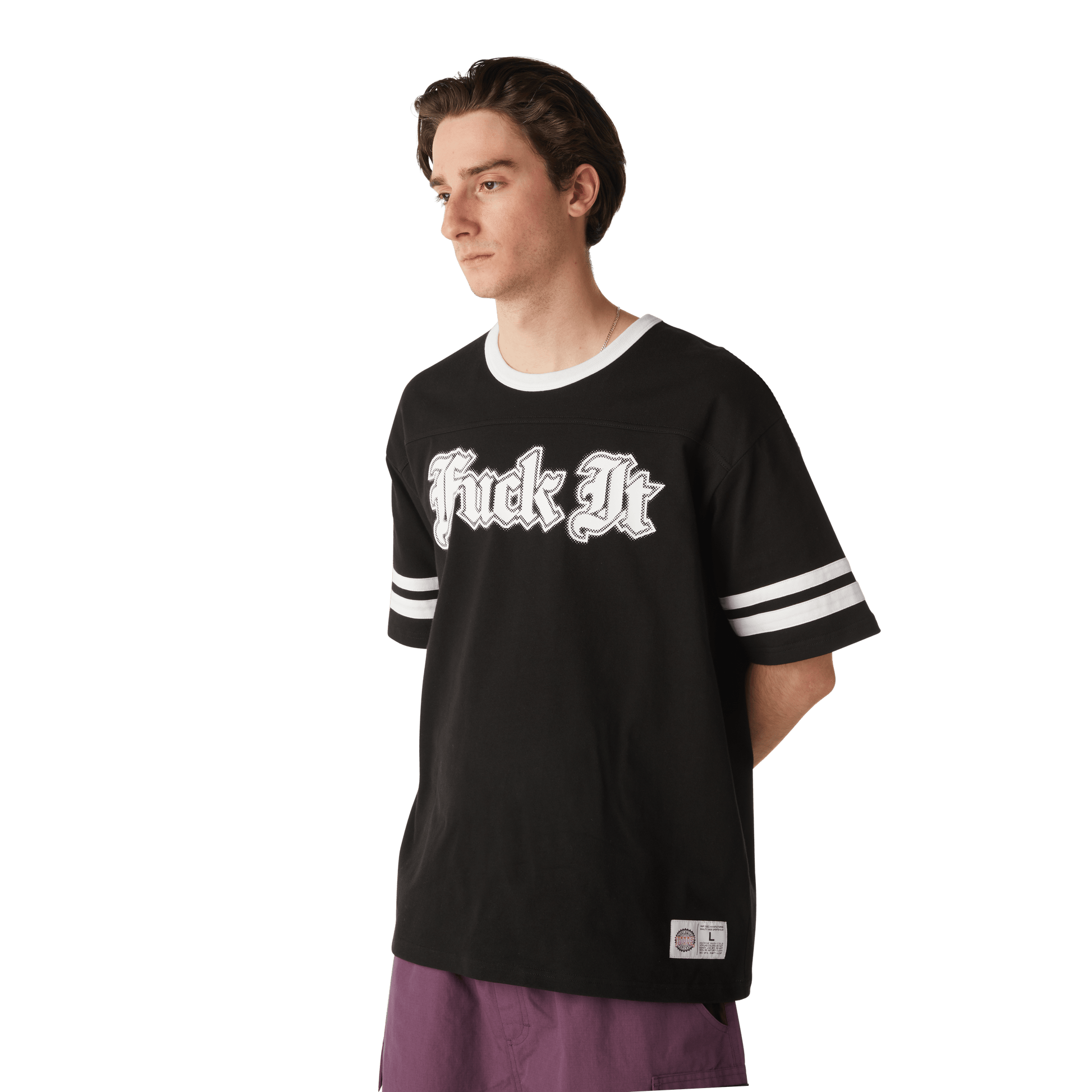 Huf Ives Football Shirt Black