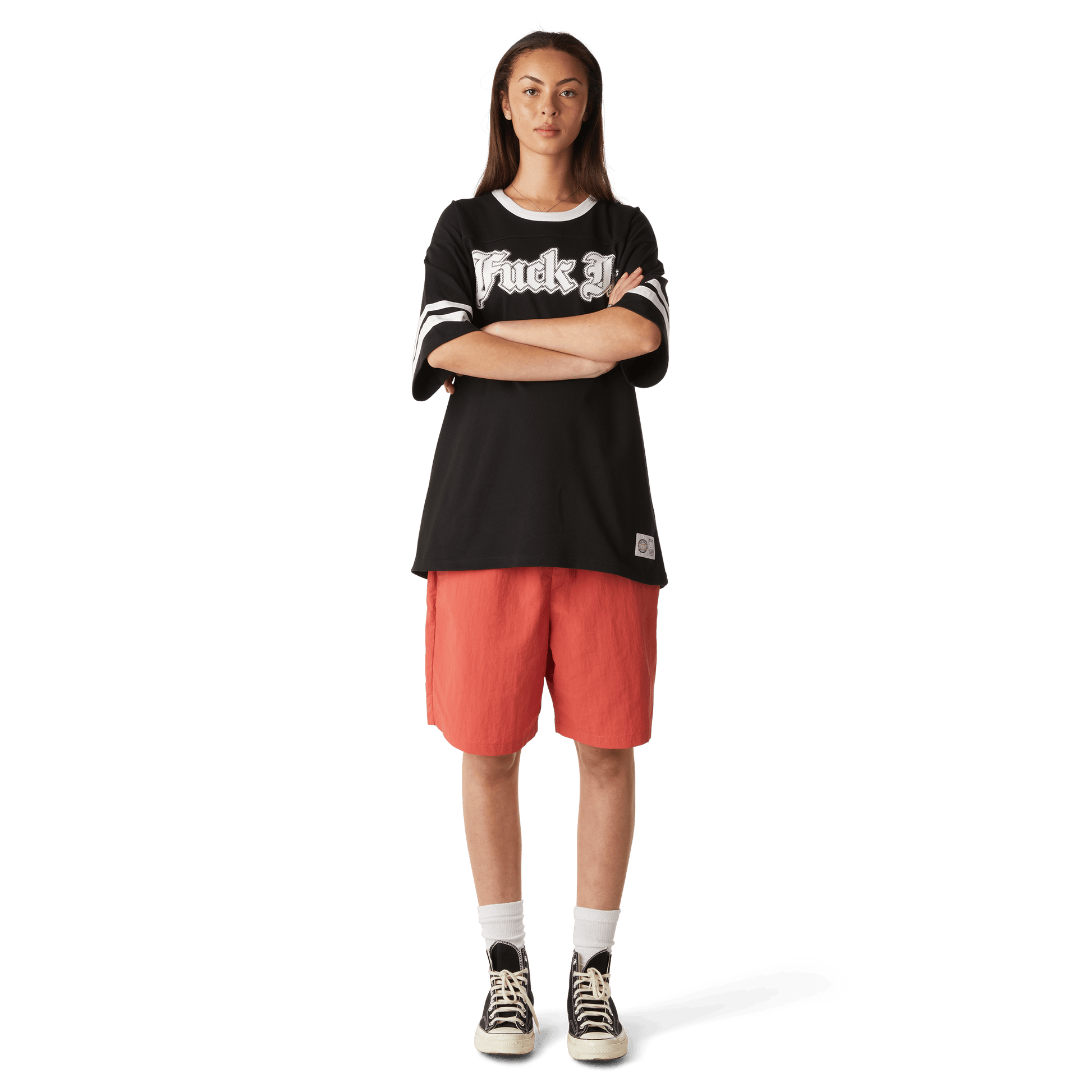 Huf Ives Football Shirt Black