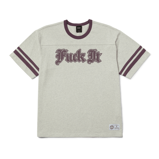 Huf Ives Football Shirt Heather Grey