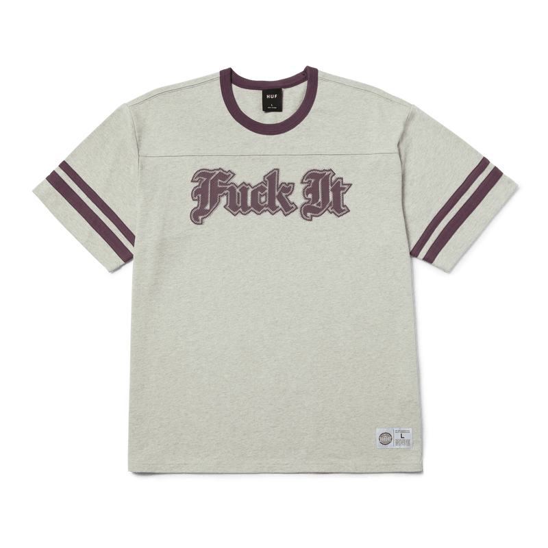 Huf Ives Football Shirt Heather Grey