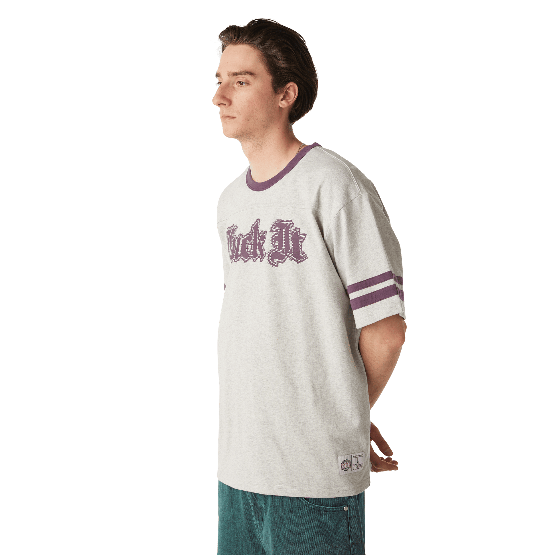 Huf Ives Football Shirt Heather Grey