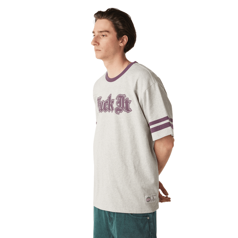 Huf Ives Football Shirt Heather Grey