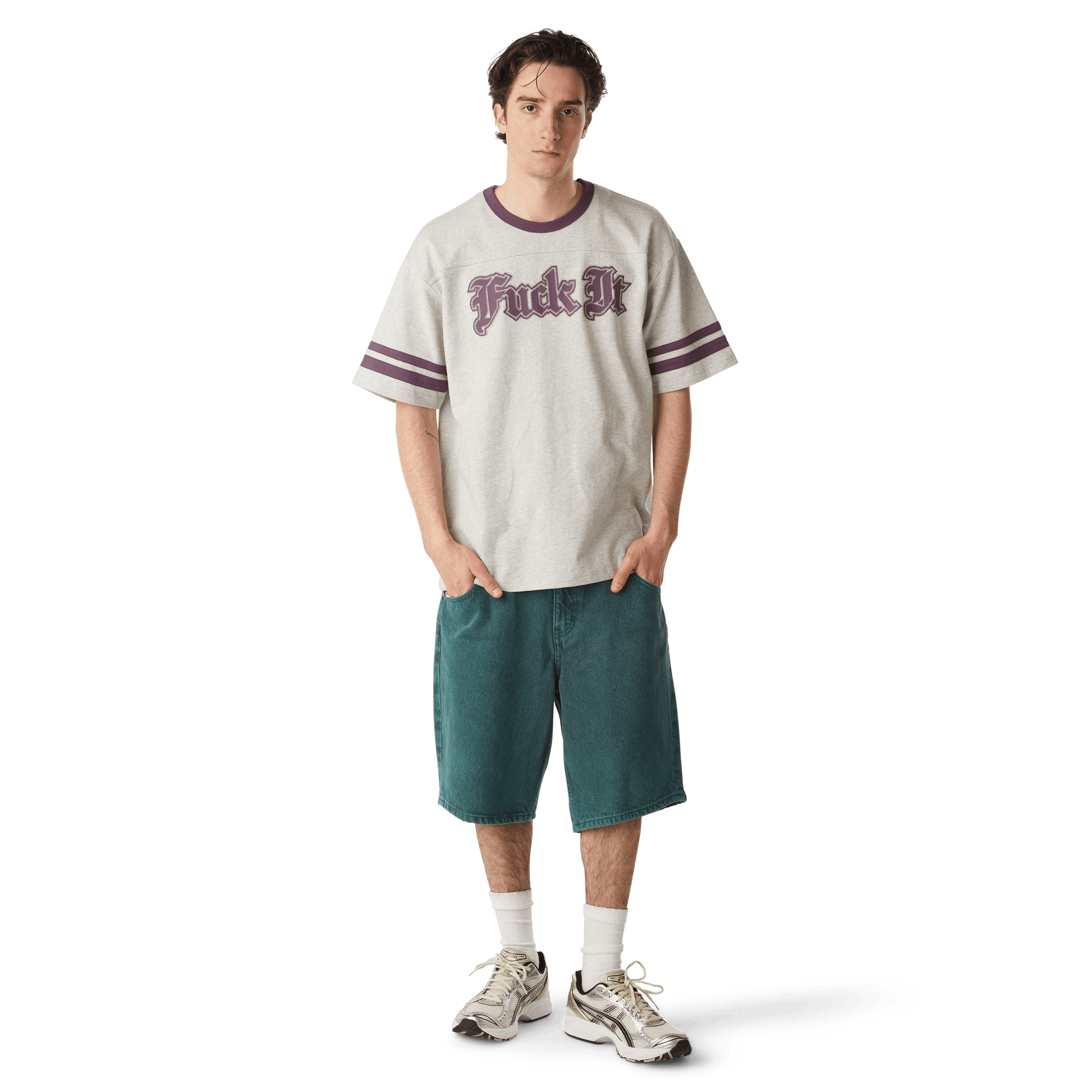 Huf Ives Football Shirt Heather Grey