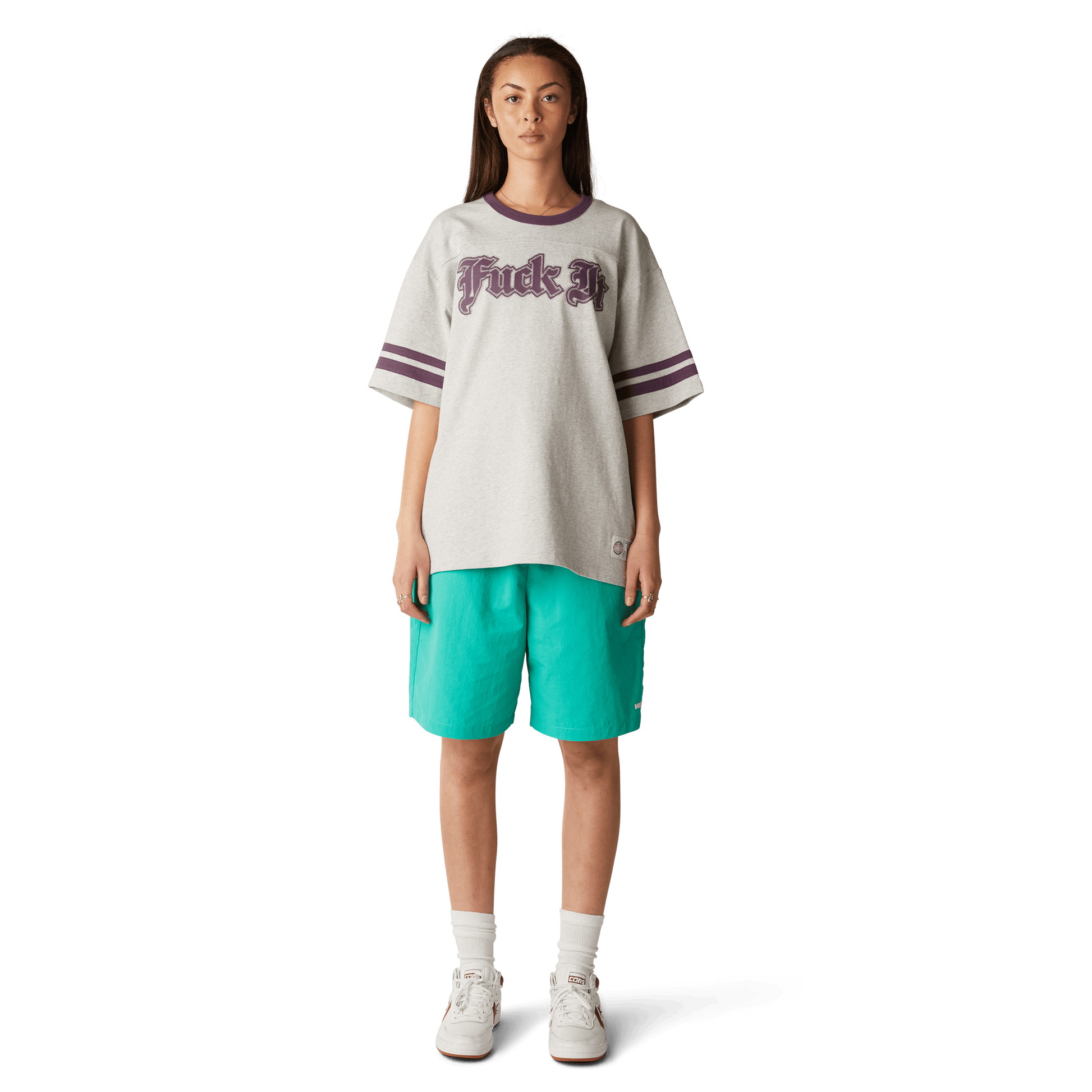 Huf Ives Football Shirt Heather Grey