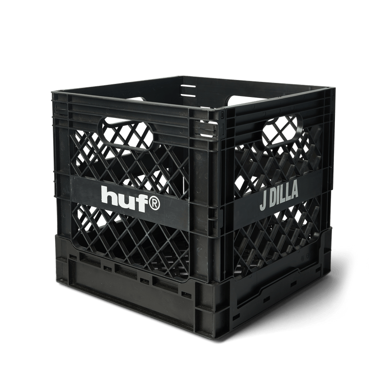 Huf x J Dilla Collapsible Record Crate Black