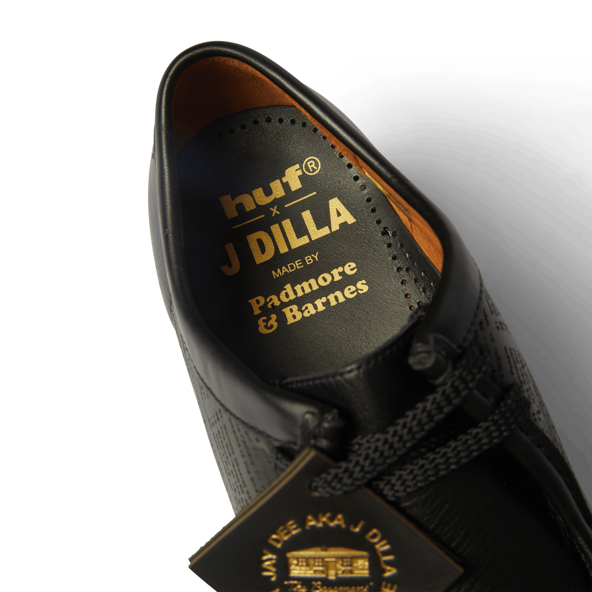 Huf x J Dilla P204 Padmore Barnes Black Leather