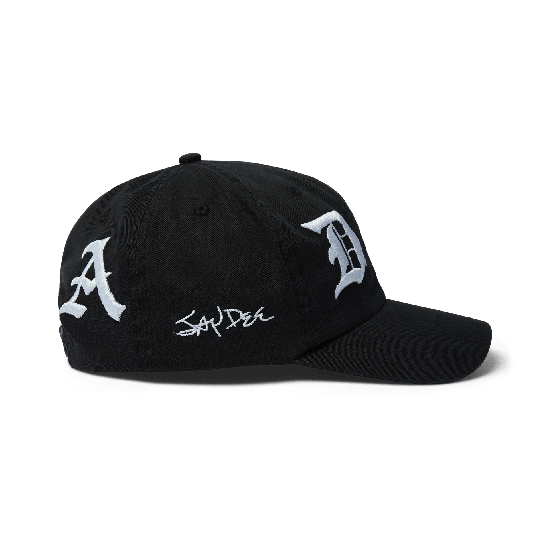 Huf x J Dilla Washed Snapback Hat Washed Black