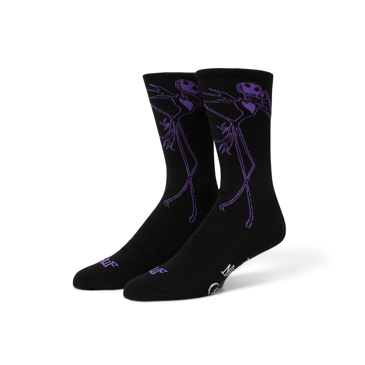 Huf Jack Skellington Crew Sock Black