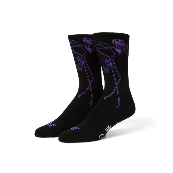 Huf Jack Skellington Crew Sock Black