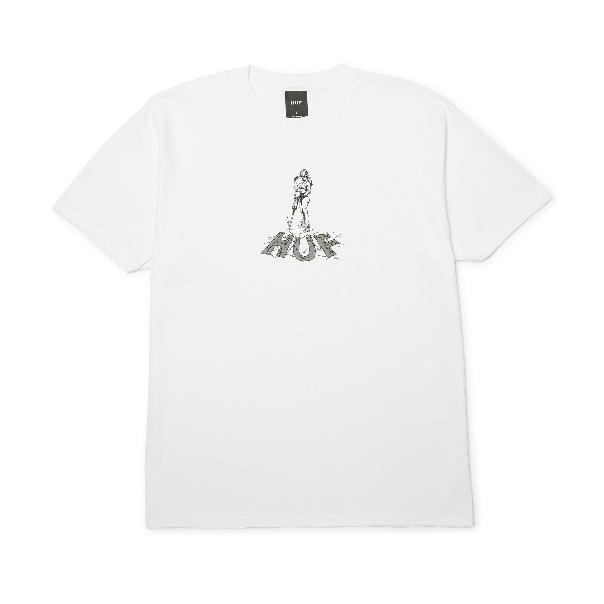 Huf Jacked T-Shirt White