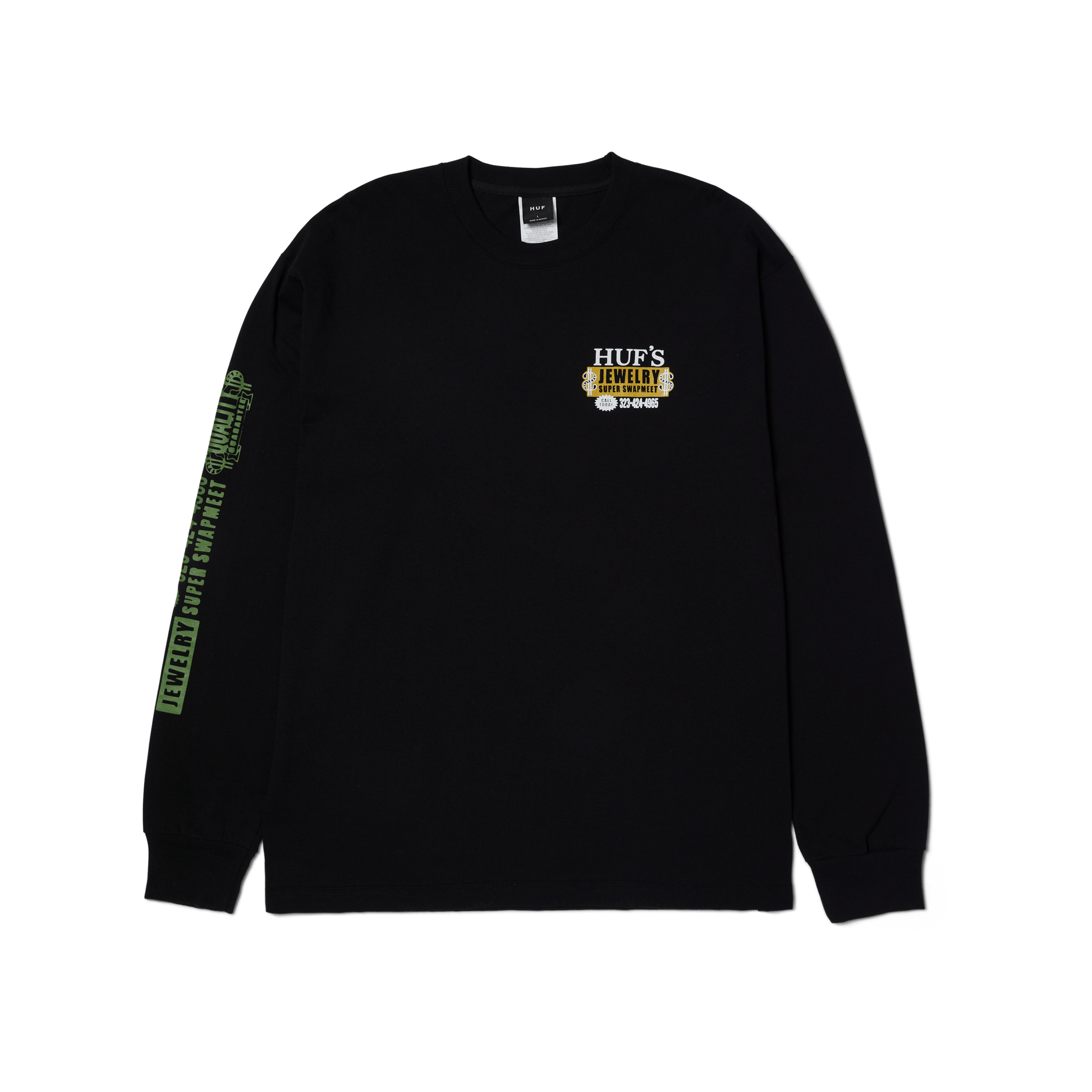 Huf Jewelry Long Sleeve T-Shirt Black