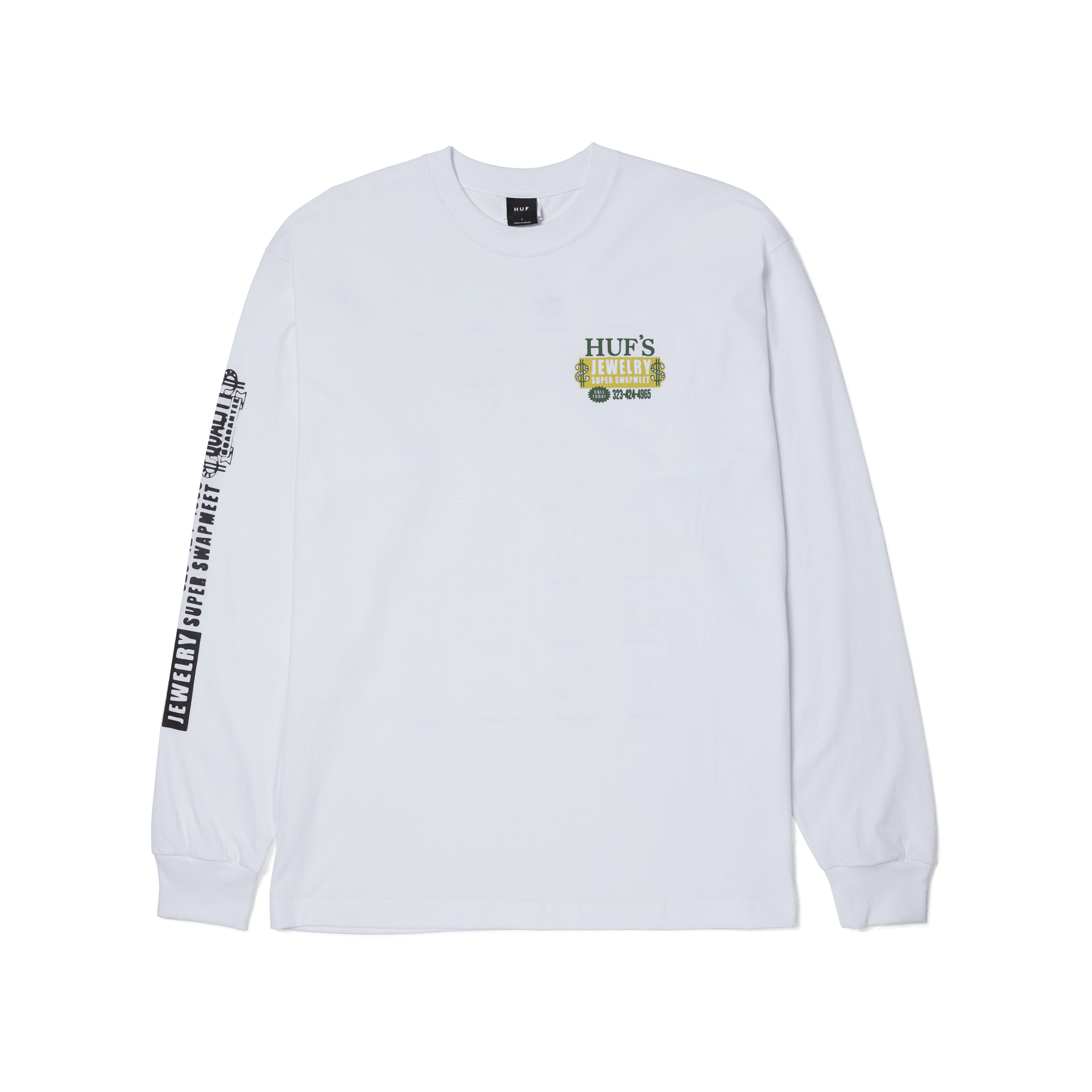 Huf Jewelry Long Sleeve T-Shirt White