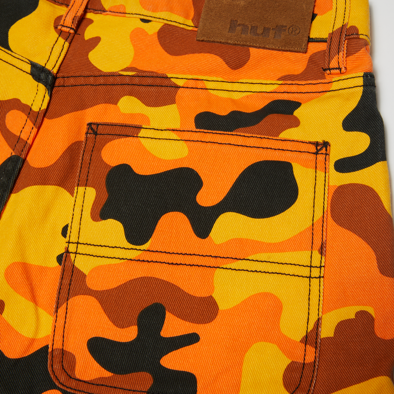Huf Kinda Loose Double Knee Camo Short Lava
