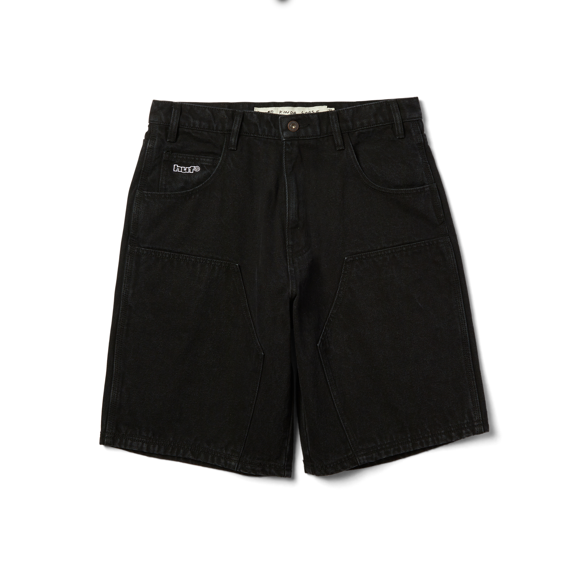 Huf Kinda Loose Double Knee Short Faded Black