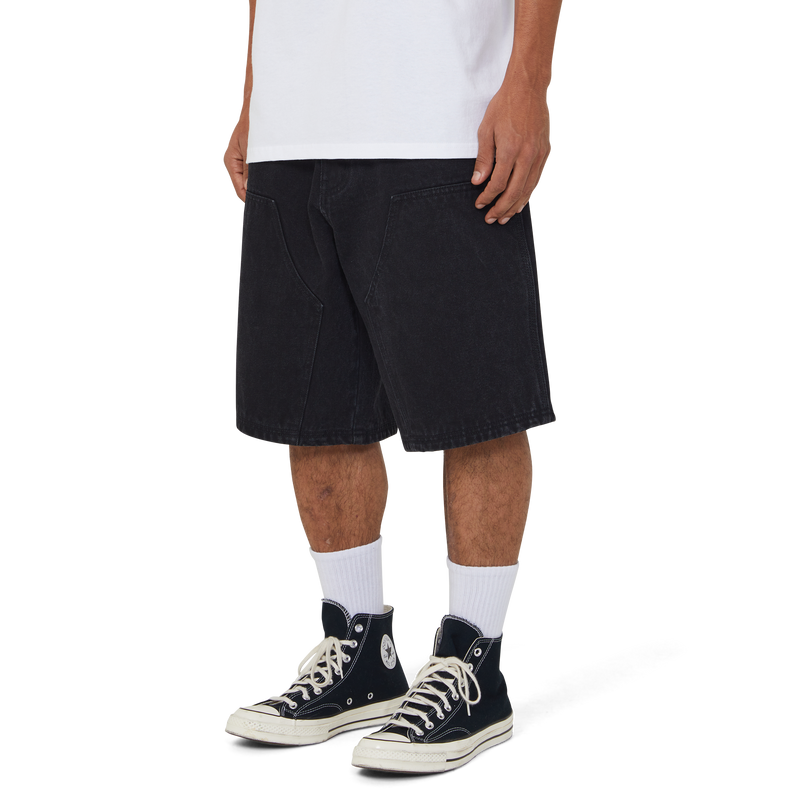 Huf Kinda Loose Double Knee Short Faded Black