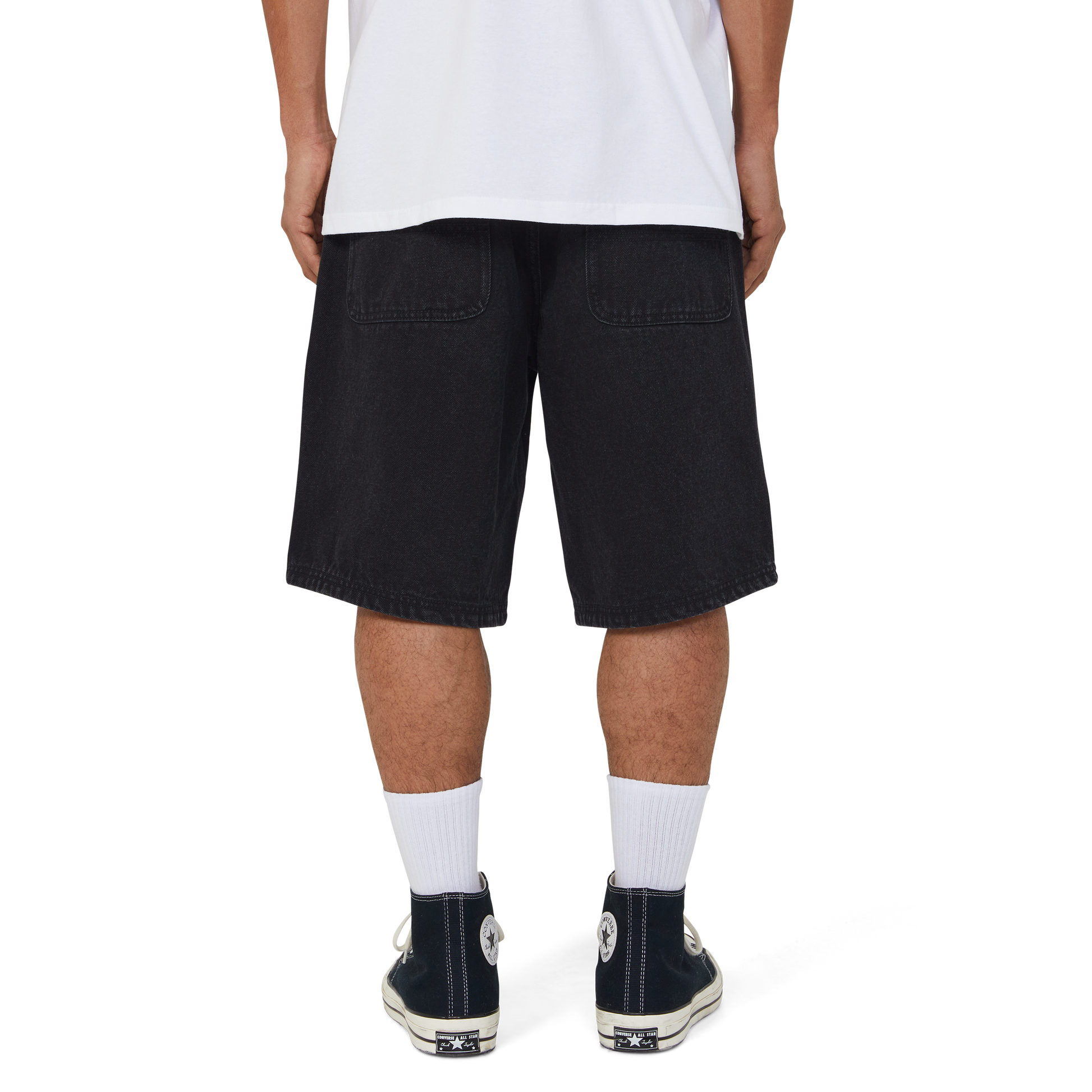 Huf Kinda Loose Double Knee Short Faded Black