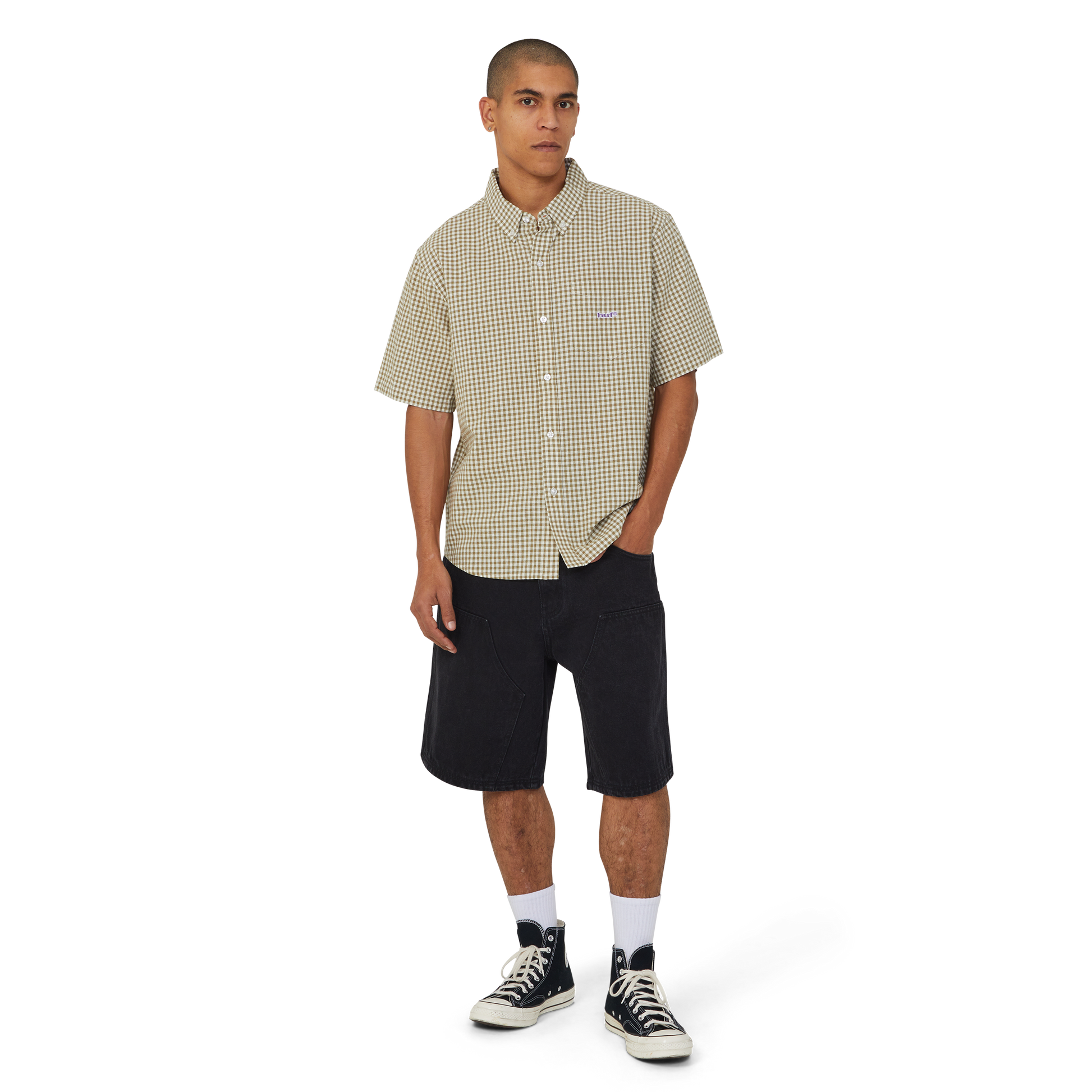 Huf Kinda Loose Double Knee Short Faded Black
