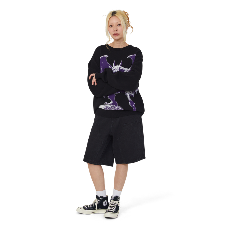 Huf Kinda Loose Double Knee Short Faded Black