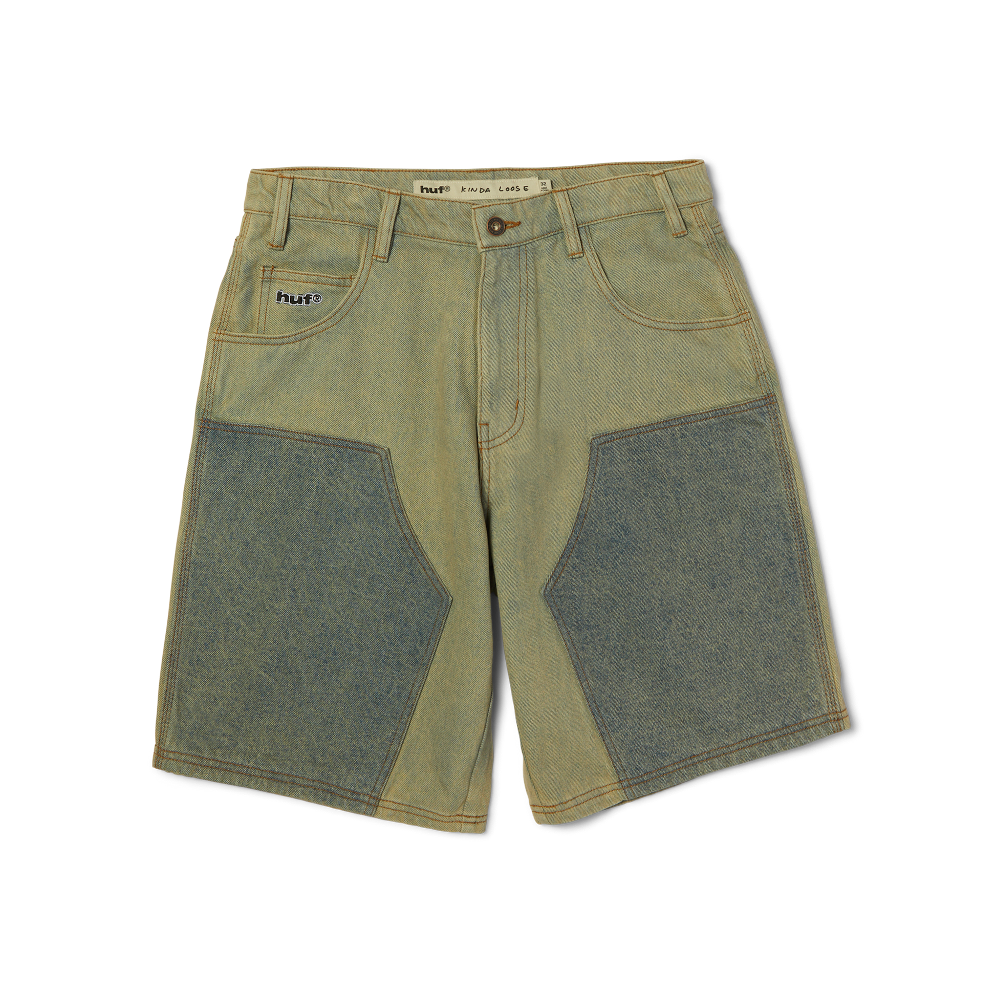 Huf Kinda Loose Double Knee Short Light Indigo