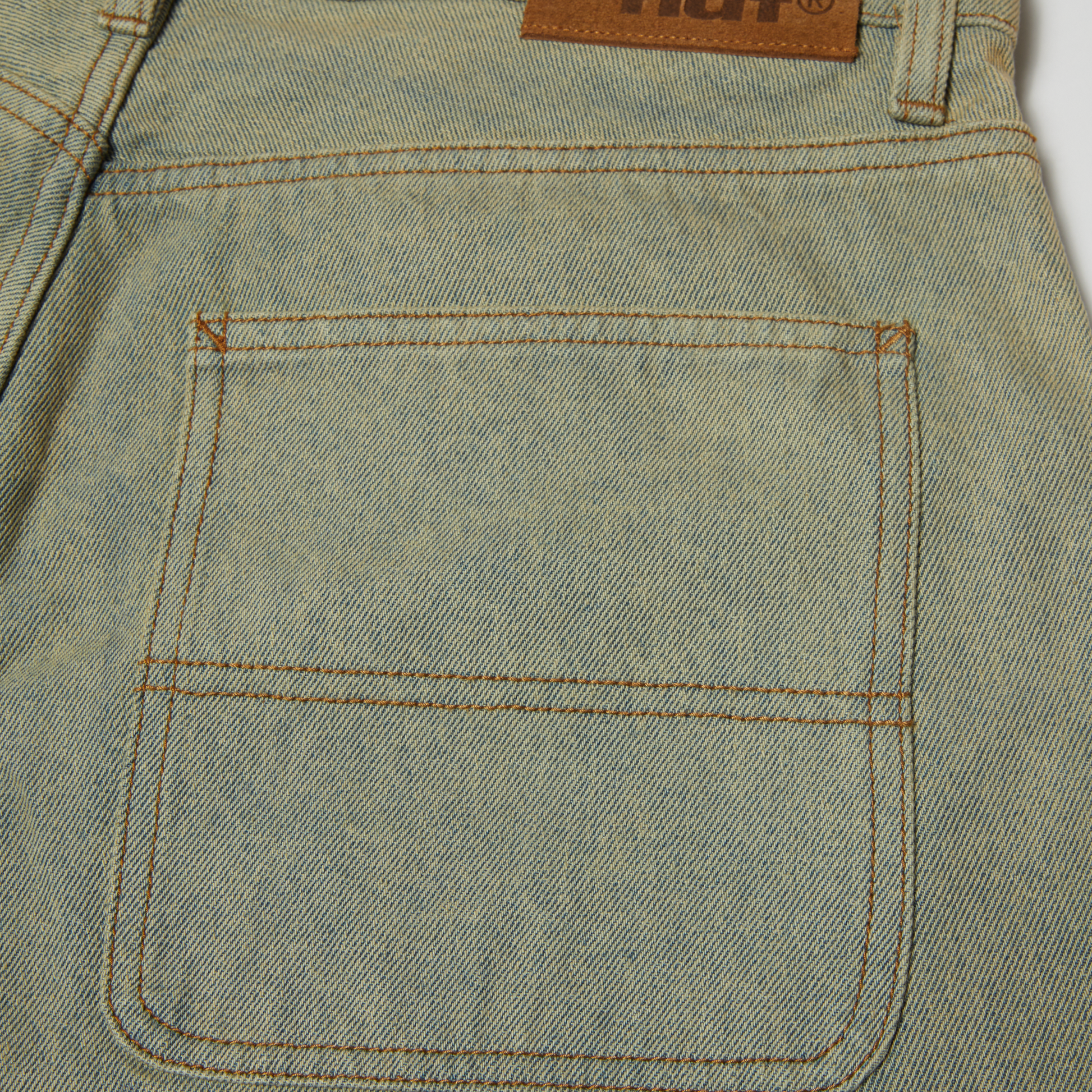 Huf Kinda Loose Double Knee Short Light Indigo