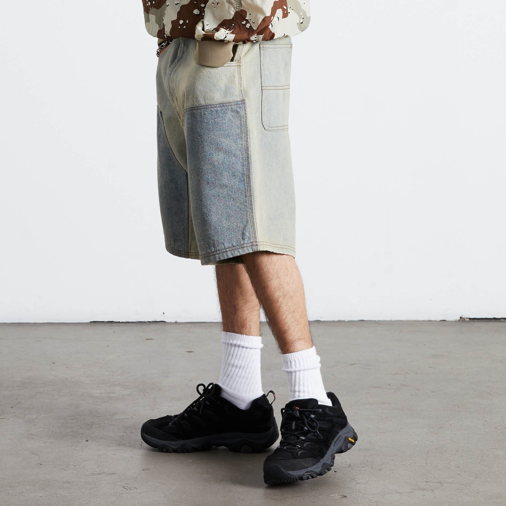 Huf Kinda Loose Double Knee Short Light Indigo