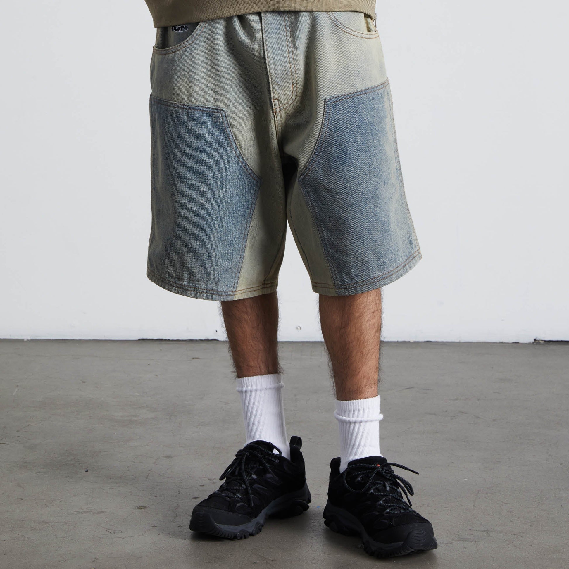 Huf Kinda Loose Double Knee Short Light Indigo